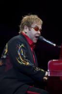 2009-10-17 ROTTERDAM - The British singer Sir Elton John during a concert in a sold out Ahoy in Rotterdam. ANP PHOTO BY PAUL