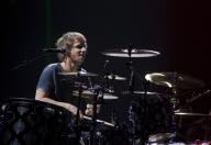 2009-11-14 ROTTERDAM - The British band Muse with drummer Dominic Howard during a concert in a sold out Ahoy in Rotterdam. ANP PHOTO BY PAUL