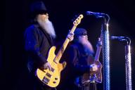 2009-10-08 AMSTERDAM - The American rock band ZZ Top with left base player Dusty Hill and right guitarist Billy Gibbons. ANP PHOTO BY PAUL