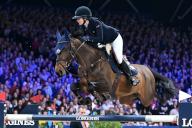 AMSTERDAM - Jeanne Sadran with Dexter de Kerglenn during the Longines FEI Jumping World Cup at the Jumping Amsterdam 2024 tournament at the RAI on January 28, 2024 in Amsterdam, the Netherlands. ANP | Hollandse Hoogte | GERRIT VAN COLOGNE