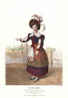 Soprano singer Madame Valere as Anna in the Romantic opera Robin des Bois by Carl Maria von Weber, Theatre Royal de l