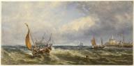 Coastal View with Shipping. Edwin Hayes; Irish, born England, 1819-1904. Date: 1864. Dimensions: 170 × 350 mm. Watercolor and gouache with scraping, heightened withgum varnish, on cream wove paper, laid down on tan wove paper. Origin: England. Museum: The Chicago Art Institute, Chicago, USA.Coastal View with Shipping. Edwin Hayes; Irish, born England, 1819-1904. Date: 1864. Dimensions: 170 × 350 mm. Watercolor and gouache with scraping, heightened withgum varnish, on cream wove paper, laid down on tan wove paper. Origin: England. Museum: The Chicago Art Institute, Chicago, USA.. Album. . 