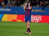 28th March 2024; Estadi Johan Cruyff, Barcelona, Spain, UEFA Womens Champions League Football, Barcelona versus SK Brann; Mariona Caldentey misses a scoring