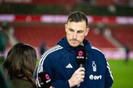 2nd April 2024; The City Ground, Nottingham, England; Forest; Premier League Football, Nottingham Forest versus Fulham; Chris Wood of Nottingham Forest is interviewed for TNT