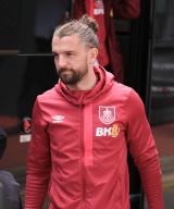 20th April 2024; Bramall Lane, Sheffield, England; Premier League Football, Sheffield United versus Burnley; Jay Rodriguez of Burnley arriving at the