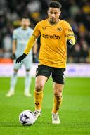 24th April 2024; Molineux Stadium, Wolverhampton, West Midlands, England; Premier League Football, Wolverhampton Wanderers versus Bournemouth; Joao Gomes of Wolves runs with the