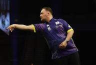25th April 2024, M&amp;S Bank Arena, Liverpool, England; 2024 PDC Premier League Darts Liverpool Night 13; Luke Littler wins his semi-final match against Nathan Aspinall 6