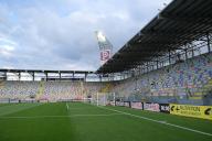 26th April 2024; Stadio Benito Stirpe, Frosinone, Italy; Serie A Football; Frosinone versus Salernitana; A general view of Benito Stirpe Stadium showing the main stand