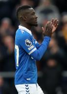 27th April 2024; Goodison Park, Liverpool, England; Premier League Football, Everton versus Brentford; goalscorer Idrissa Gana Gueye of Everton returns applause from supporters as he is substituted