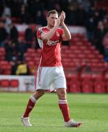 28th April 2024; The City Ground, Nottingham, England; Premier League Football, Nottingham Forest versus Manchester City; Chris Wood of Nottingham Forest applauds the home fans after the final