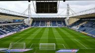 29th April 2024; Deepdale, Preston, England; EFL Championship Football, Preston North End versus Leicester City; view of the pitch from in the away end