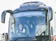 30th April 2024; Coventry Building Society Arena, Coventry, England; EFL Championship, Coventry City versus Ipswich Town; The Ipswich team bus arrives at the CBS
