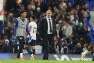 2nd May 2024; Stamford Bridge, Chelsea, London, England; Premier League Football, Chelsea versus Tottenham Hotspur; Tottenham Hotspur manager Ange Postecoglou looks frustrated after the match