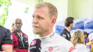 3rd May 2024; Miami International Autodrome, Miami, Florida, USA; Formula 1 Crypto.com Miami Grand Prix 2024; Free Practice Day; MoneyGram Haas driver Kevin Magnussen of Denmark speaks to the media after the Sprint qualifying session