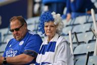 4th May 2024; King Power Stadium, Leicester, England; EFL Championship Football, Leicester City versus Blackburn Rovers; Leicester fans eagerly await the players arrival in the