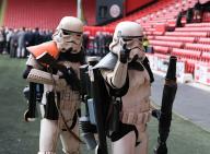 4th May 2024; Bramall Lane, Sheffield, England; Premier League Football, Sheffield United versus Nottingham Forest; fans dressed as stormtroopers at Bramall Lane prior to kick