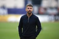4th May 2024; Dens Park, Dundee, Scotland; Scottish Premiership Football, Dundee versus St Mirren; St Mirren manager Stephen Robinson inspects the pitch before the match