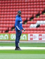 4th May 2024; Bramall Lane, Sheffield, England; Premier League Football, Sheffield United versus Nottingham Forest; Moussa Niakhate of Nottingham Forest inspects the pitch prior to kick