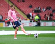4th May 2024; Bramall Lane, Sheffield, England; Premier League Football, Sheffield United versus Nottingham Forest; Chris Wood of Nottingham Forest during the pre-match warm