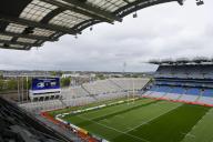 4th May 2024; Croke Park, Dublin, Ireland; Investec Champions Cup Rugby, Leinster versus Northampton Saints; A view of the Croke Park pitch prior to