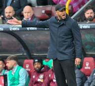4th May 2024; Turf Moor, Burnley, Lancashire, England; Premier League Football, Burnley versus Newcastle United; Manager of Burnley Vincent Kompany shows emotion