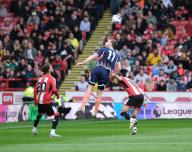 4th May 2024; Bramall Lane, Sheffield, England; Premier League Football, Sheffield United versus Nottingham Forest; Chris Wood of Nottingham Forest heads the ball forward