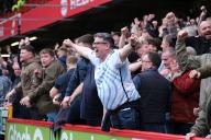 4th May 2024; Bramall Lane, Sheffield, England; Premier League Football, Sheffield United versus Nottingham Forest; Nottingham Forest fans celebrate their goal in the 51st minute 1