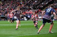 4th May 2024; Bramall Lane, Sheffield, England; Premier League Football, Sheffield United versus Nottingham Forest; Ryan Yates of Nottingham Forest shoots and scores in the 51st minute 1