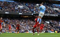 4th May 2024; Etihad Stadium, Manchester, England; Premier League Football, Manchester City versus Wolverhampton Wanderers; Erling Haaland of Manchester City leaps to score with a header past Jose Sa of Wolverhampton Wanderers for 2-0 after 35