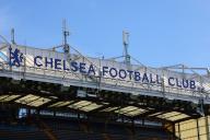 5th May 2024; Stamford Bridge, Chelsea, London, England: Premier League Football, Chelsea versus West Ham United; Chelsea Football Club signage Stamford