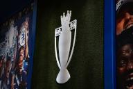 5th May 2024; Stamford Bridge, Chelsea, London, England: Premier League Football, Chelsea versus West Ham United; Premier League Trophy board inside Stamford