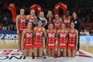5th May 2024; Ken Rosewall Arena, Sydney, NSW, Australia: Suncorp Super Netball , New South Wales Swifts versus West Coast Fever; Helen Housby of the NSW Swifts celebrates her 100th game with her