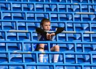 5th May 2024; Stamford Bridge, Chelsea, London, England: Premier League Football, Chelsea versus West Ham United; A young Chelsea fan observing the pitch inside Stamford