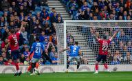 5th May 2024; Ibrox Stadium, Glasgow, Scotland; Scottish Premiership Football, Rangers versus Kilmarnock; James Tavernier of Rangers scores a own goal in the 12th minute for 0