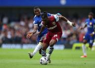 5th May 2024; Stamford Bridge, Chelsea, London, England: Premier League Football, Chelsea versus West Ham United; Mohammed Kudus of West Ham United challenged by Moises Caicedo of