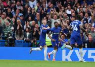 5th May 2024; Stamford Bridge, Chelsea, London, England: Premier League Football, Chelsea versus West Ham United; Cole Palmer of Chelsea celebrate after scoring his sides 1st goal in the 15th minute to make it 1