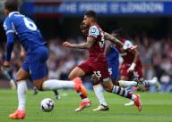 5th May 2024; Stamford Bridge, Chelsea, London, England: Premier League Football, Chelsea versus West Ham United; Emerson Palmieri of West Ham United sprinting with the