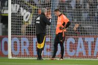5th May 2024, Stadio Olimpico, Rome, Italy; Serie A Football; Roma versus Juventus; Wojciech Szczesny of FC Juventus and Claudio Filippi FC Juventus goalkeeping coach during the