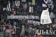 5th May 2024, Stadio Olimpico, Rome, Italy; Serie A Football; Roma versus Juventus; Juventus\'s Supporters show a banner for Massimiliano Allegri coach of FC
