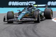 3rd May 2024; Miami International Autodrome, Miami, Florida, USA; Formula 1 Crypto.com Miami Grand Prix 2024; Free Practice Day; Lance Stroll of Canada driving the number 18 Aston Martin Aramco Cognizant car during first practice session