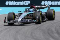3rd May 2024; Miami International Autodrome, Miami, Florida, USA; Formula 1 Crypto.com Miami Grand Prix 2024; Free Practice Day; George Russell of the United Kingdom driving the number 63 Mercedes-AMG PETRONAS car during first practice session
