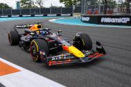 3rd May 2024; Miami International Autodrome, Miami, Florida, USA; Formula 1 Crypto.com Miami Grand Prix 2024; Free Practice Day; Max Verstappen of the Netherlands driving the number 1 Oracle Red Bull Racing car during first practice session