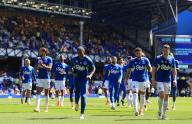 11th May 2024; Goodison Park, Liverpool, England; Premier League Football, Everton versus Sheffield United; Everton players during the pre match warm