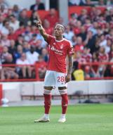 11th May 2024; The City Ground, Nottingham, England; Premier League Football, Nottingham Forest versus Chelsea; Danilo of Nottingham Forest shouts instructions to his