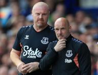 11th May 2024; Goodison Park, Liverpool, England; Premier League Football, Everton versus Sheffield United; Everton manager Sean Dyche and his assistant Steve Stone follow the action from the technical