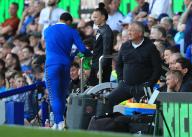 11th May 2024; Goodison Park, Liverpool, England; Premier League Football, Everton versus Sheffield United; Sheffield United manager Chris Wilder appears dejected as he look on from the dugout