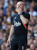 11th May 2024; Goodison Park, Liverpool, England; Premier League Football, Everton versus Sheffield United; Everton manager Sean Dyche looks pensive
