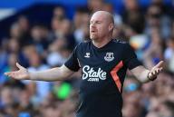 11th May 2024; Goodison Park, Liverpool, England; Premier League Football, Everton versus Sheffield United; Everton manager Sean Dyche reacts