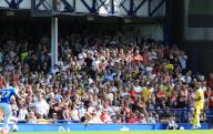 11th May 2024; Goodison Park, Liverpool, England; Premier League Football, Everton versus Sheffield United; Sheffield United supporters look on from the Bullens Road stand