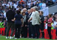 11th May 2024; Tottenham Hotspur Stadium, London, England; Premier League Football, Tottenham Hotspur versus Burnley; Relatives and former Tottenham Hotspur players stand on pitch side as a mark of respect for the passing of former Tottenham Hotspur player Terry